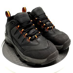 WORX Red Wing Black Leather Womens 6M EU 36 Boots Work Shoes Lace Up